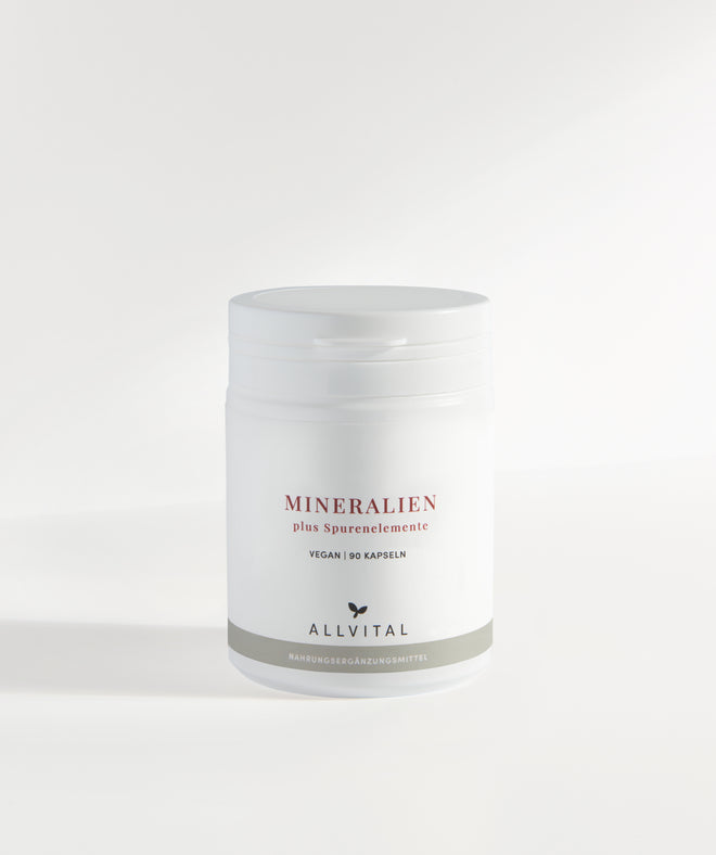 Allvital Mineralien und Spurenelemente enthält Calcium und Magnesium, Chlorid, Kalium, Natrium, Bor und Jod. Für gesunde Muskeln und Knochen. Allvital Mineralien und Spurenelemente enthält Calcium und Magnesium, Chlorid, Kalium, Natrium, Bor und Jod. Für gesunde Muskeln und Knochen.