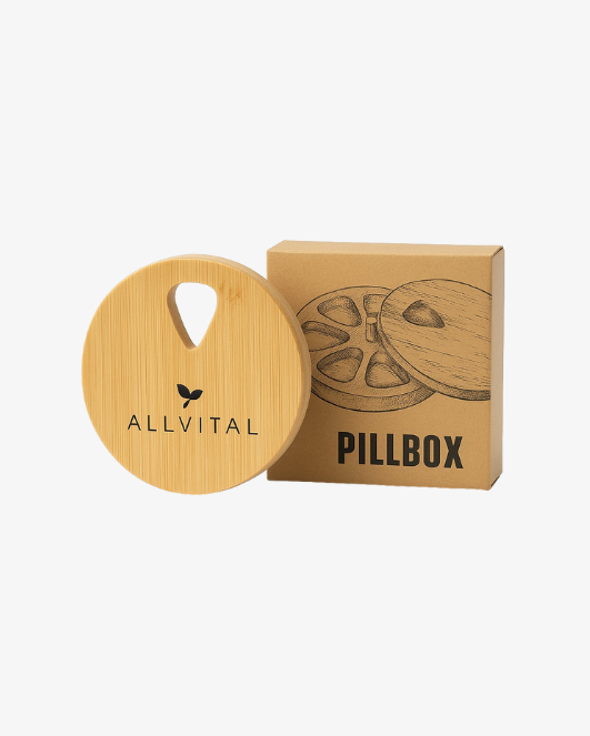 Pillendose aus Bambus